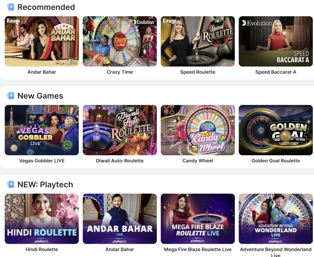 Live casino
